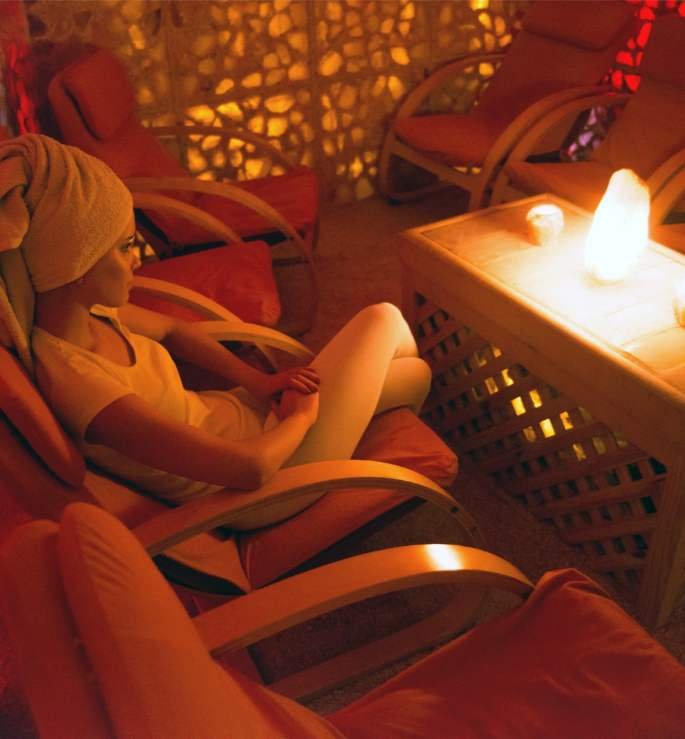 Salt Room therapy session Allegra Spa