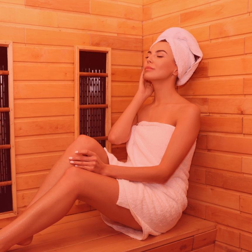 Infrared sauna spa service